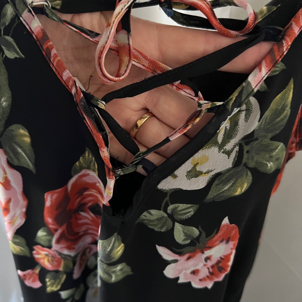 American Rag Multi Pattern Floral Dress - Picture 3 of 4